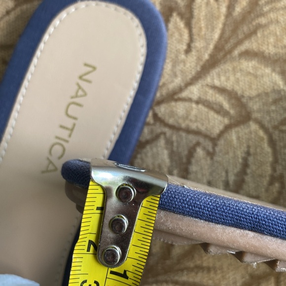 Nautical Labella woman’s navy blue loafer flat mules slip on textile upper 8.5🌹 - Picture 14 of 17